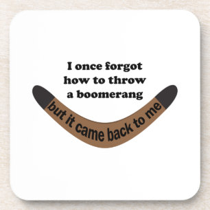 Dessous-de-verre Plaisanterie Boomerang