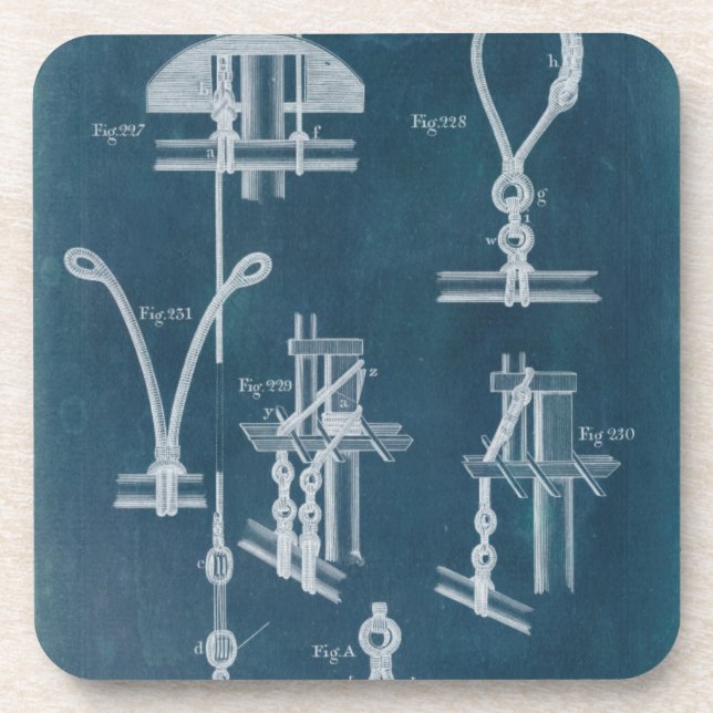 Dessous-de-verre Plan détaillé nautique IV (Devant)