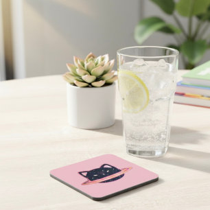 Dessous-de-verre Planche de boisson Planet Cat