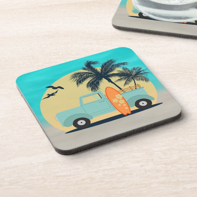 Dessous-de-verre Planche de surf Retro (Côté gauche)