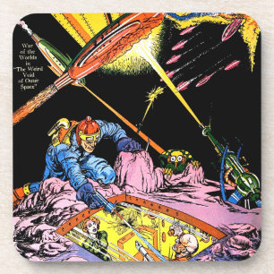 Dessous-de-verre Planet Comics Laser Attaque Sci Fi Vintage Comics