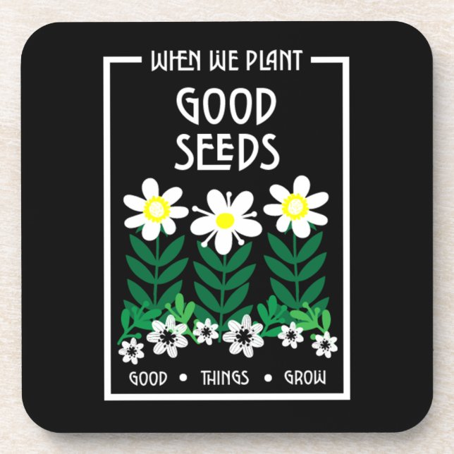 Dessous-de-verre Planter de bonnes semences de motivation (Devant)