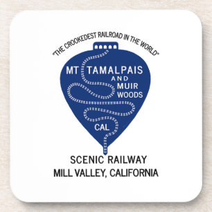Dessous de verre plastique Crookedest Railroad Mt