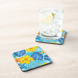 Dessous de verre plastique Palmes tropicales Impri