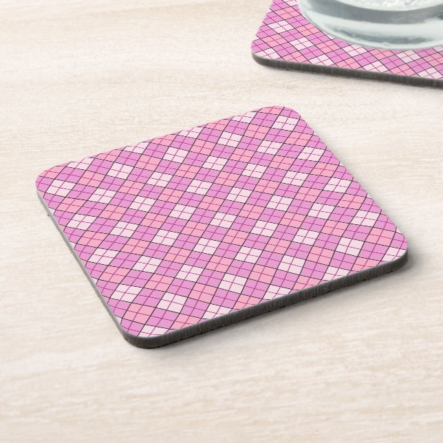 Dessous-de-verre Plat rose (Côté gauche)