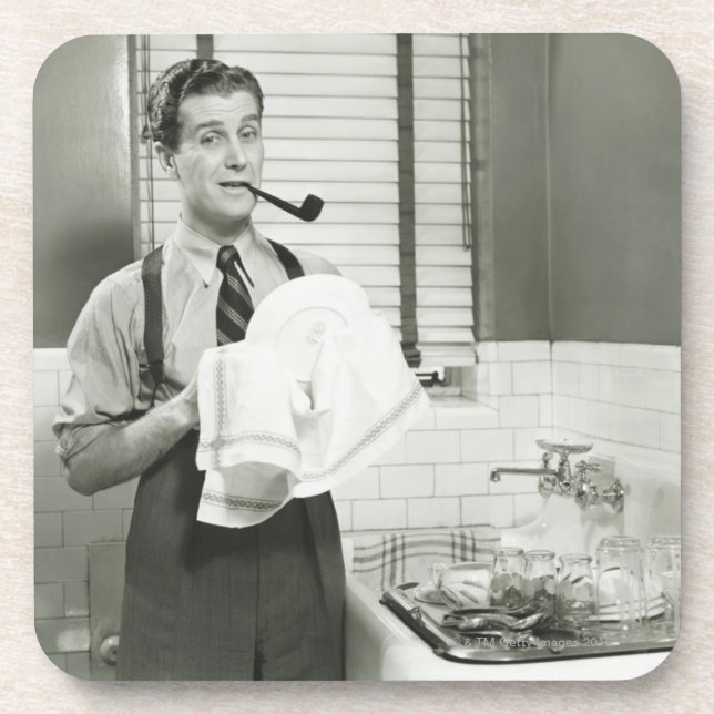 Dessous-de-verre Plats de lavage d'homme (Devant)