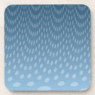 Dessous-de-verre Pluie bleu foncé