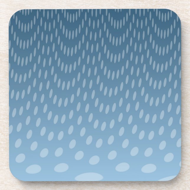 Dessous-de-verre Pluie bleu foncé (Devant)
