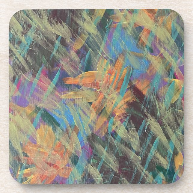 dessous de verre Pluies de printemps (Devant)