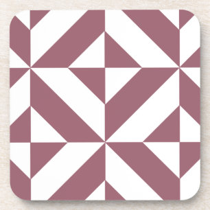 Dessous-de-verre Plum Geometric Deco Cube Pattern