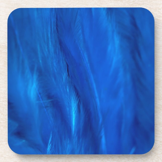 Dessous-de-verre Plumes bleu ciel et vers le bas (Devant)