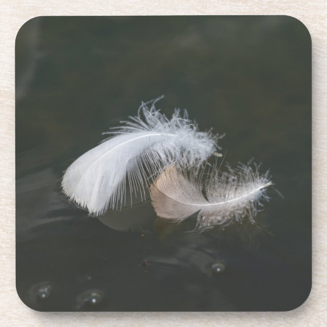 Dessous-de-verre Plumes d'oie flottantes (Devant)