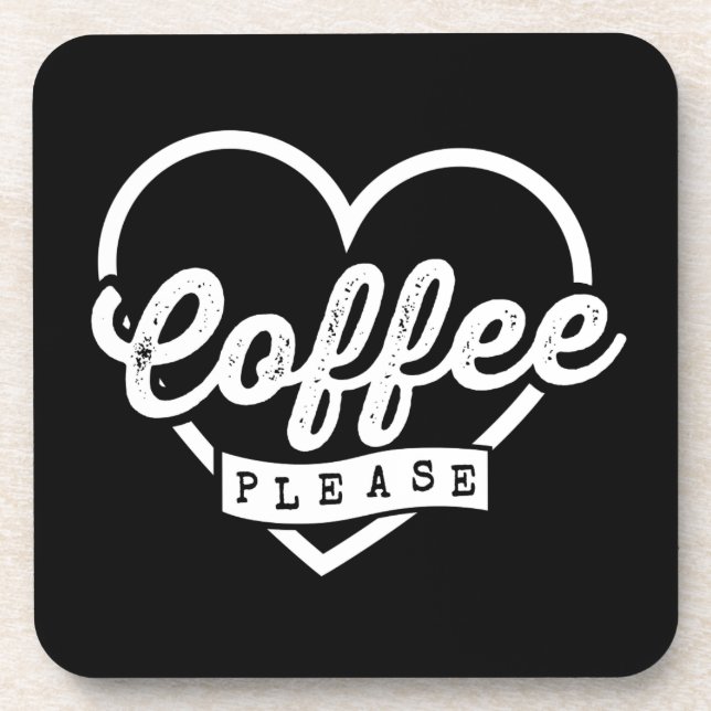 DESSOUS-DE-VERRE PLUS DE CAFÉ S'IL VOUS PLAÎT (Devant)