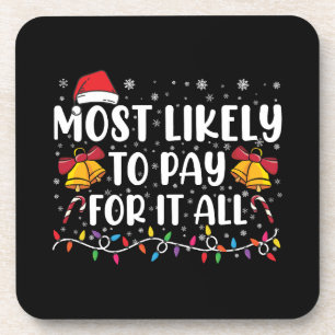 Dessous-de-verre Plus susceptible de payer pour tout drôle Noël