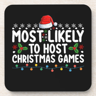 Dessous-de-verre Plus susceptible d'organiser des jeux de Noël en f