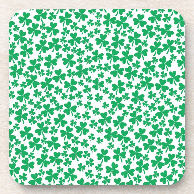 Dessous-de-verre Plusieurs Shamrocks (Devant)
