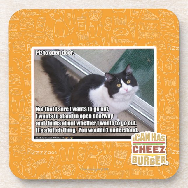 Dessous-de-verre PLZ à la porte ouverte (Devant)