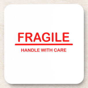 Dessous-de-verre Poignée fragile avec soin