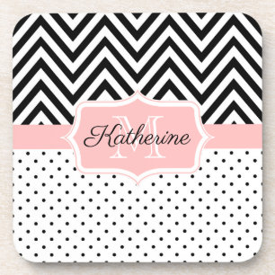 Dessous-de-verre Points mignons et Chevron