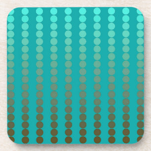 Dessous-de-verre Points satinés - gris turquoise et étain