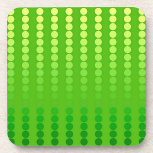 Dessous-de-verre Points satinés - nuances vert citron