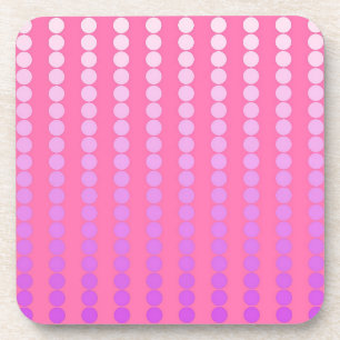 Dessous-de-verre Points satinés - rose et orchidée