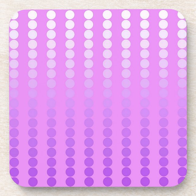 Dessous-de-verre Points satinés - teintes d'orchidée (Devant)