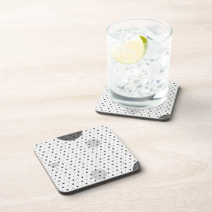 Dessous-de-verre Pois Abstraits de couleur blanche h11