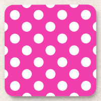 Pois blancs sur fuchsia