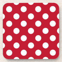 Pois blancs sur rouge