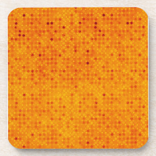 Dessous-de-verre Pois orange et jaune