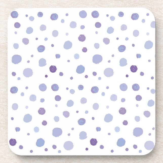 Dessous-de-verre pois peints à la main (Devant)