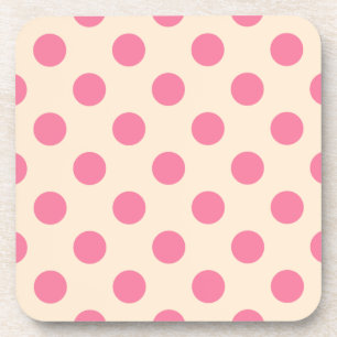 Dessous-de-verre Pois roses à la crème