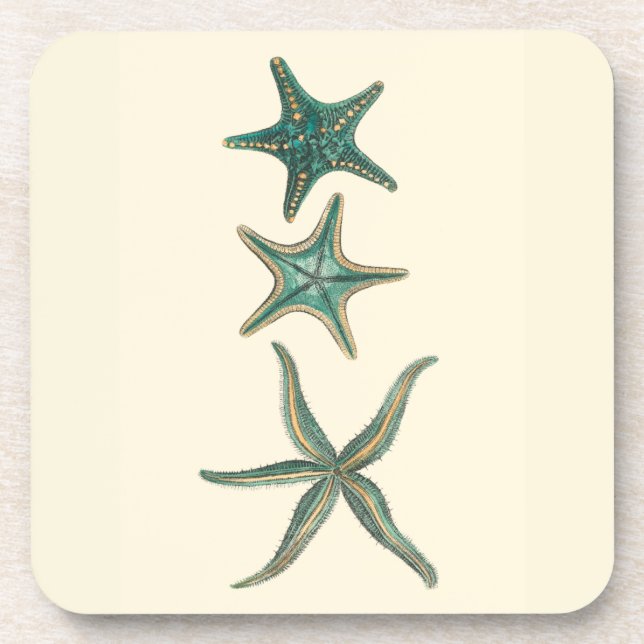 Dessous-de-verre Poisson triplé aquamarine (Devant)