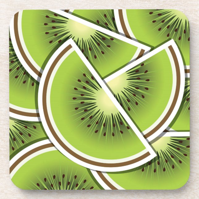 Dessous-de-verre Poissons funky kiwi (Devant)