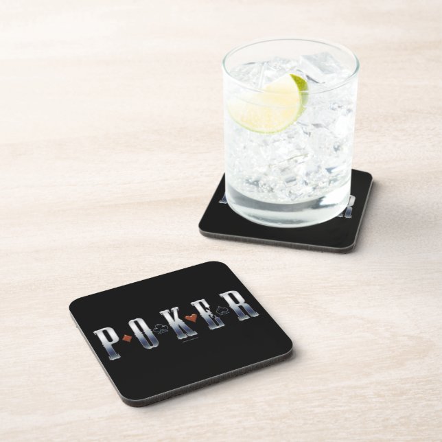 Dessous-de-verre Poker Beverage Coaster (Côté Droit)