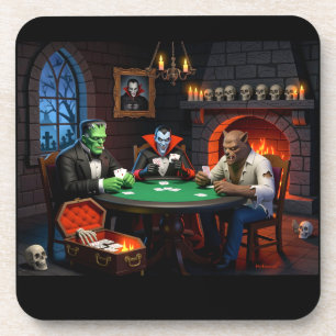 Dessous-de-verre Poker Monstre Halloween