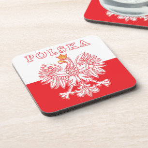 Dessous-de-verre Polska With Red Polish Eagle