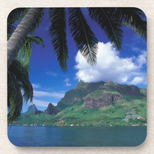 Dessous-de-verre Polynésie française, Moorea. Baie de Cook. Vert