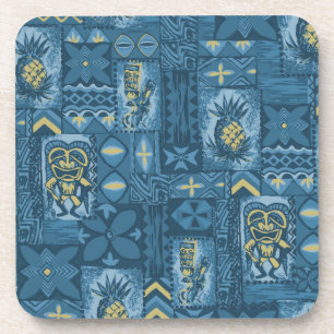 Dessous-de-verre Pomaika’i Tiki Tapa Vintage Hawaïen