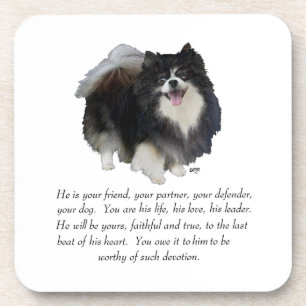 Dessous-de-verre Pomeranian Keepsake Male