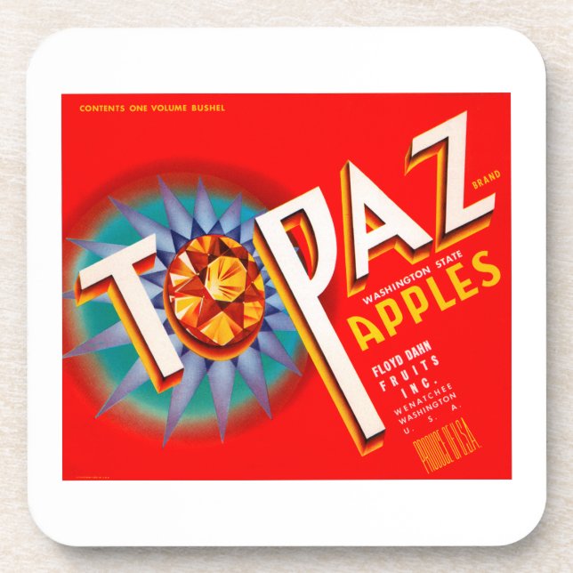 Dessous-de-verre Pommes Topaz (Devant)