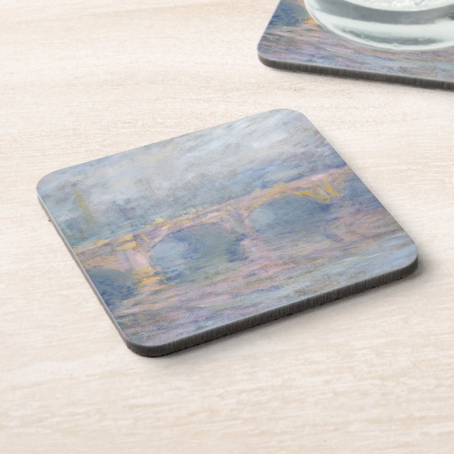 Dessous-de-verre Pont de Claude Monet | Waterloo, Londres, au (Côté gauche)