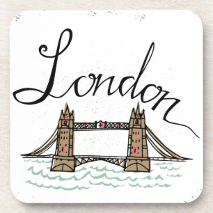 Dessous-de-verre Pont en lettres de Londres de main