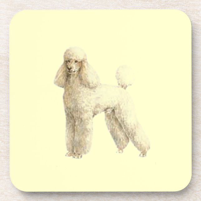 Dessous-de-verre Poodle — Clip de chiot (Devant)