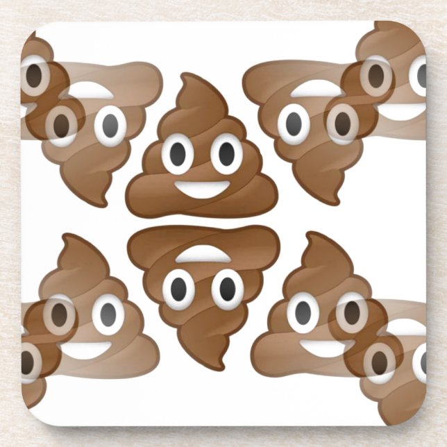 Dessous-de-verre poop emojis (Devant)