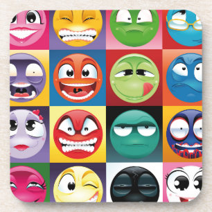Dessous-de-verre pop art emojis