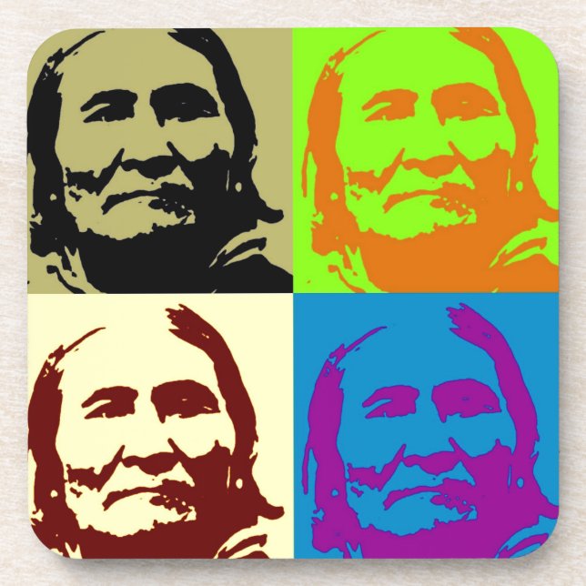 Dessous-de-verre Pop Art Freedom Fighter Geronimo (Devant)