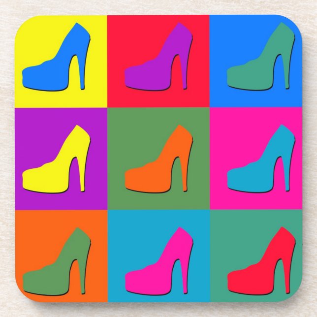 Dessous-de-verre pop art shoes (Devant)