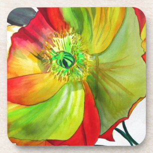 Dessous-de-verre Poppy Art macro poppy